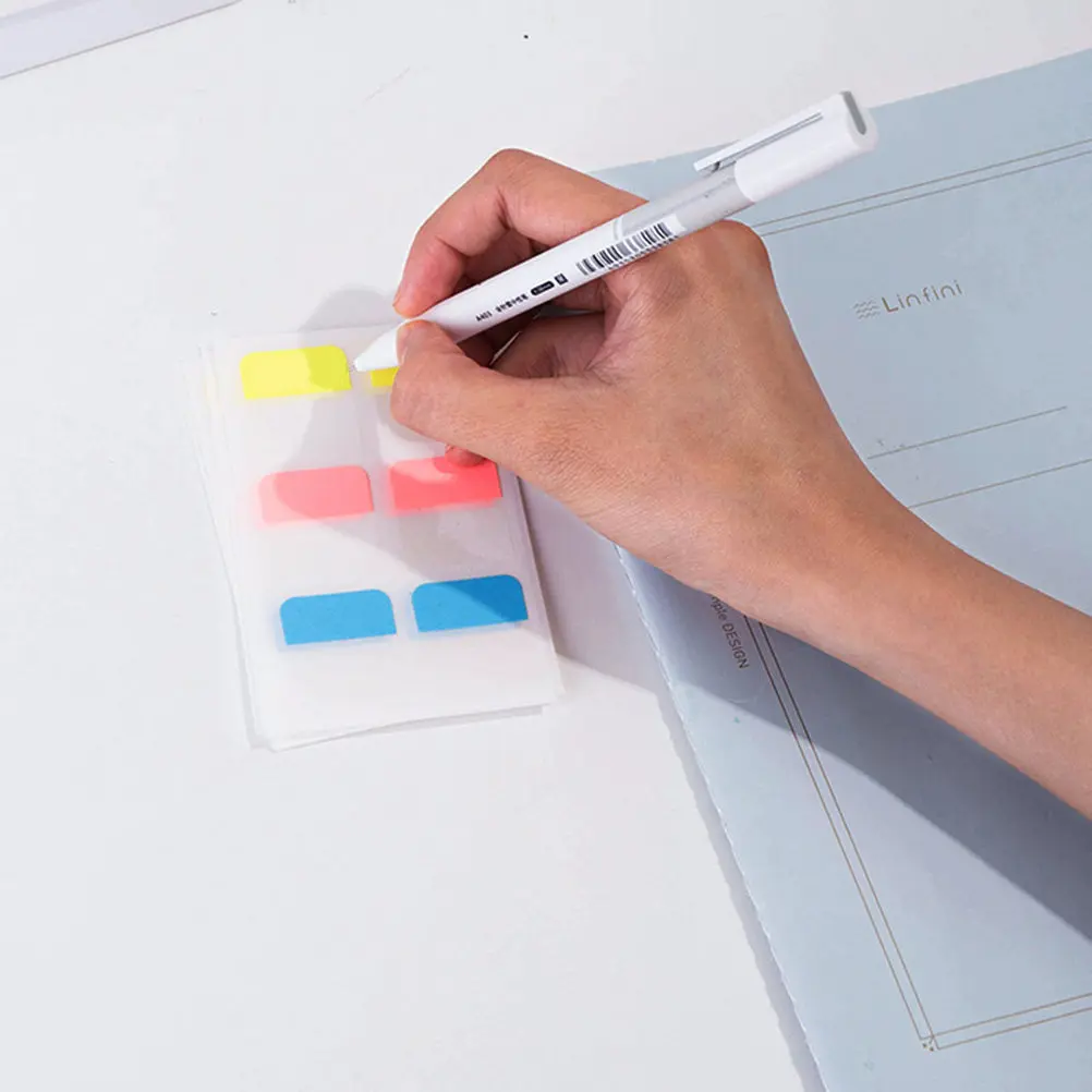 

8 Sheets Bright Index Stickers Assorted Rainbow Colors for School Office Memo Supplies Index Stickers