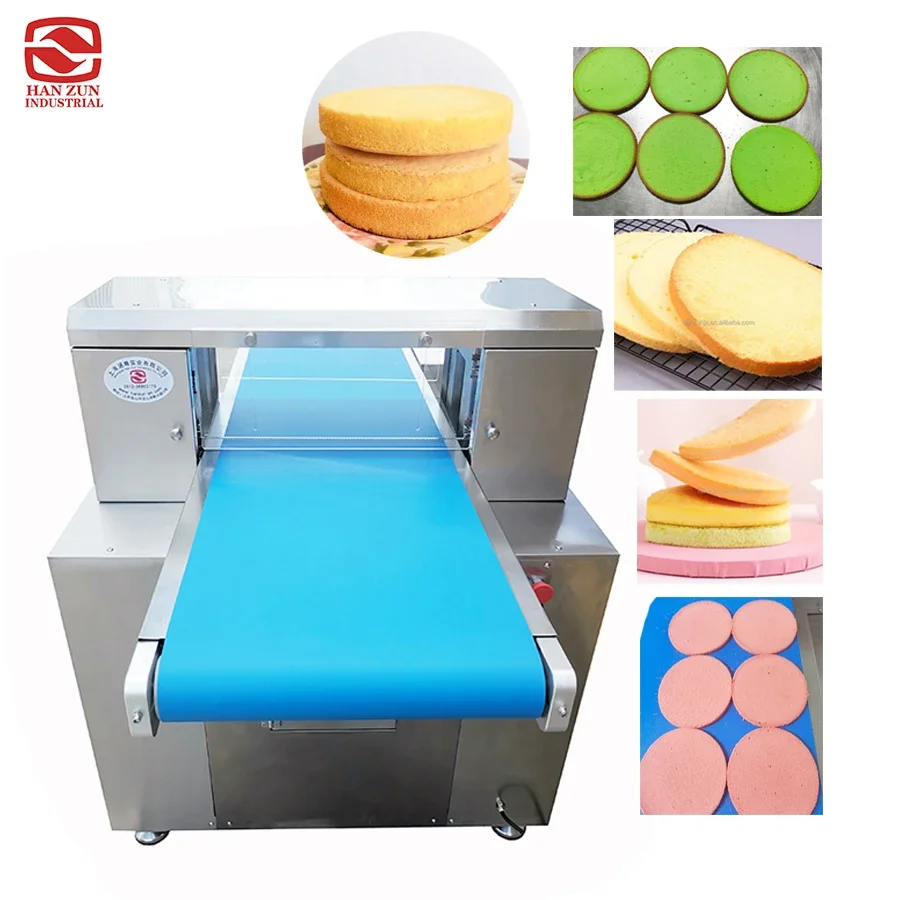 2024 OEM ODM 220v 1500w Automatic Horizontal Cake Cutter Hamburger Bread Slicing Equipment Slicer Cutting Machine