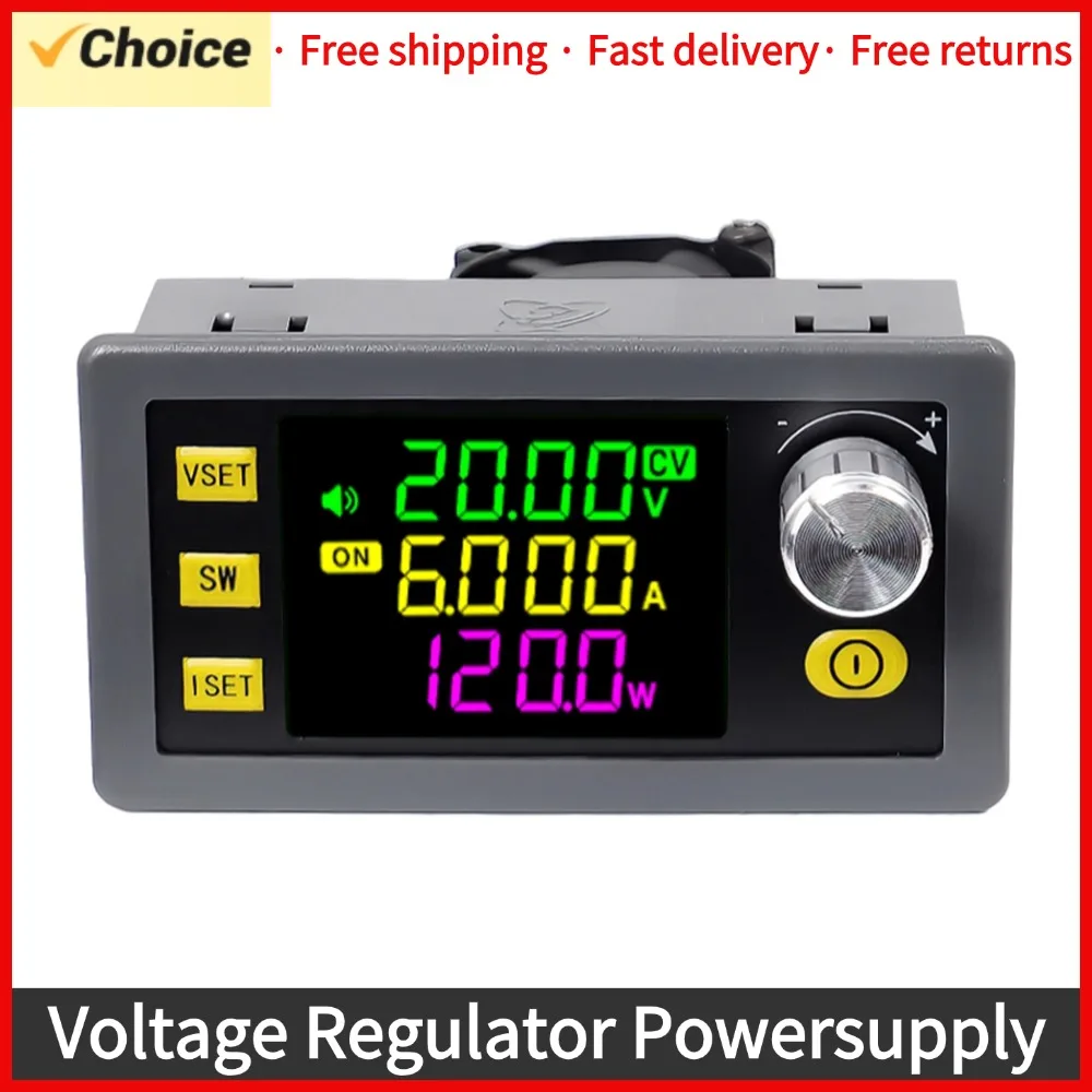 XY-SK120 Digital Direct Current Voltage Regulator Powersupply Module Full Viewing Angle VA Color LCD Display Firmware Upgrading