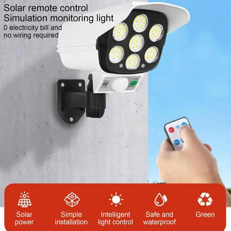 Motion Lights LED Solar Wall Lights Outdoor Solar Lamp Waterproof 3 Modes Intelligent Light Control Patio Home Security Light
