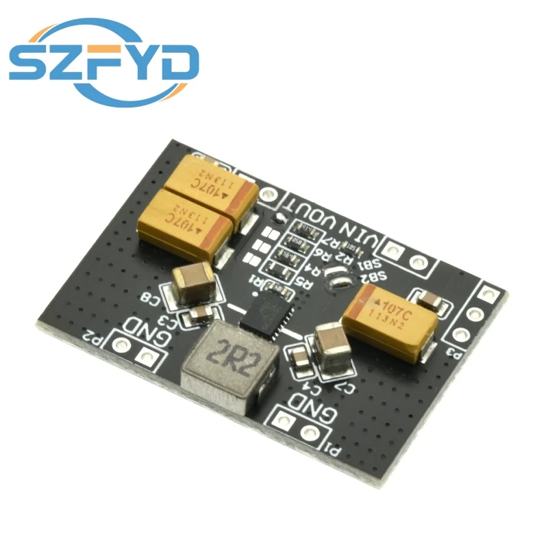 TPS63020 โมดูลพลังงานอัตโนมัติบั๊ก 2.5V 3.3V 4.2V 5V แบตเตอรี่ลิเธียมระลอกคลื่นต่ํา