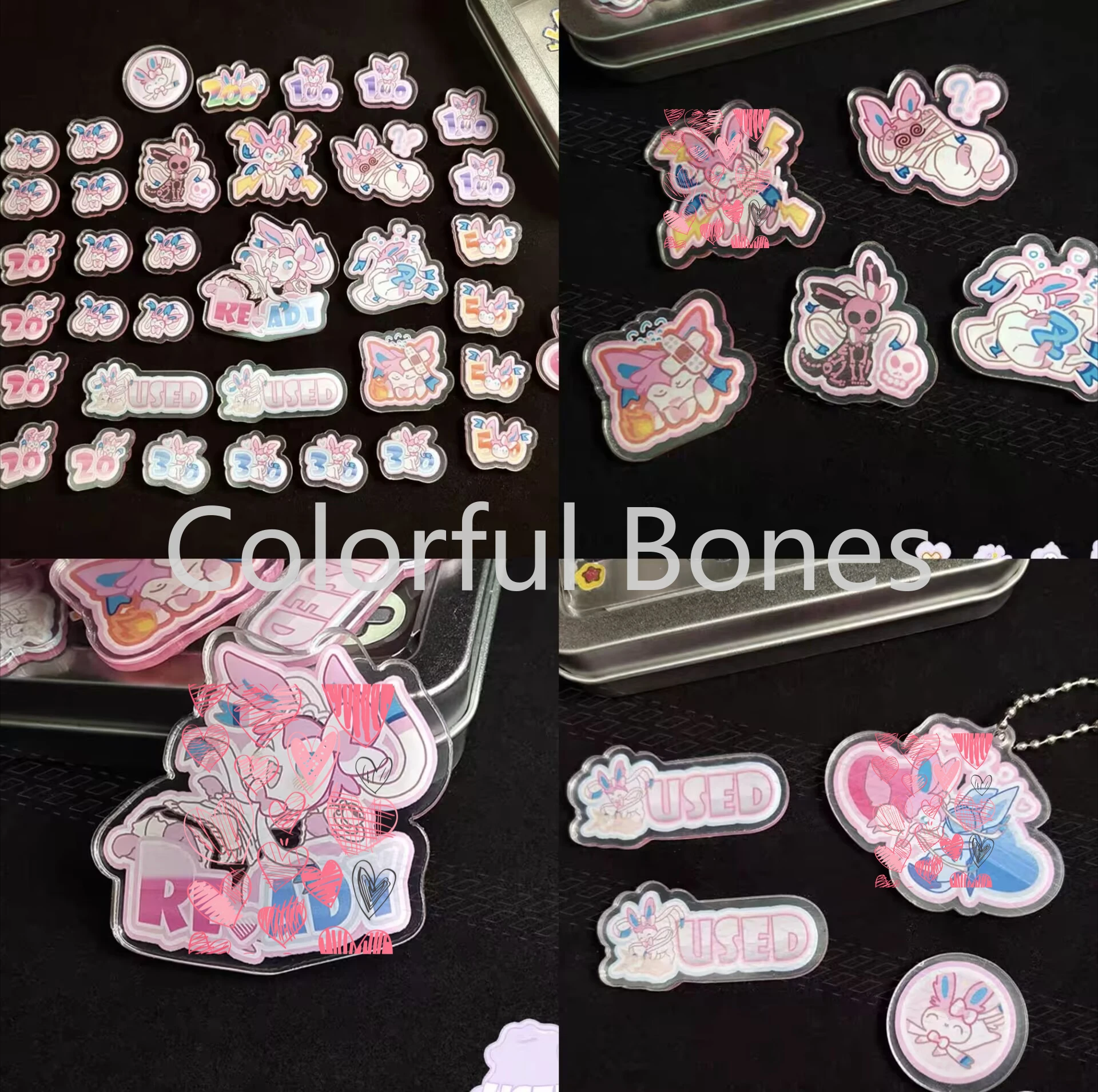 

Sylveon Match Scoring Damage Counter Damage Indicator For PTCG Pokemon Used Board Vstar Borad Game Acrylic Toy Gift