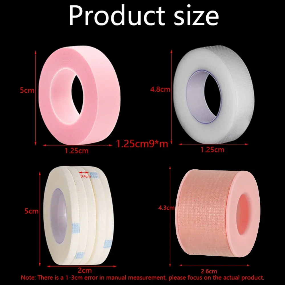 1/3/5/6/8 rollos de herramientas de extensión de pestañas debajo de los ojos, almohadillas para pestañas microporosas, suministros de grafting, cintas de levantamiento de pestañas, cinta adhesiva de PE