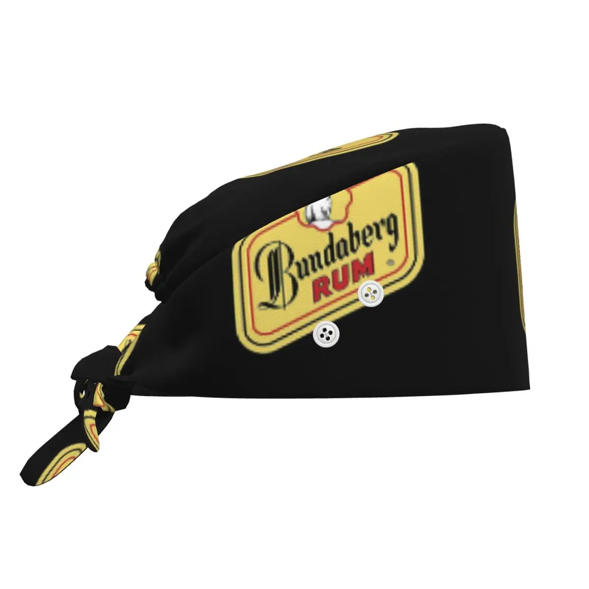 Mercancía oficial de Bundaberg Rum, gorro quirúrgico clásico con logotipo, gorro quirúrgico para médicos, gorros de enfermería ajustables para hombres y mujeres