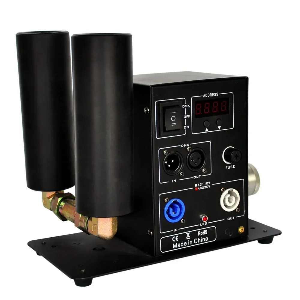 

Двухтрубная воздушная колонка CO2 Jet Machine Spray Cryo Carbon Dioxide Gas Smoke Fogger с DIP-переключателем DMX512 или дистанционным управлением