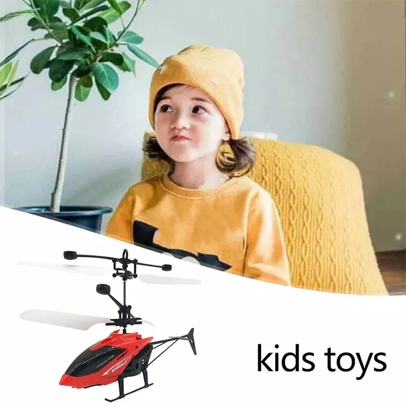 Parkten 電動 RC フライングヘリコプター子供の飛行飛行機赤外線誘導航空機リモコンおもちゃ LED ライト屋外おもちゃ