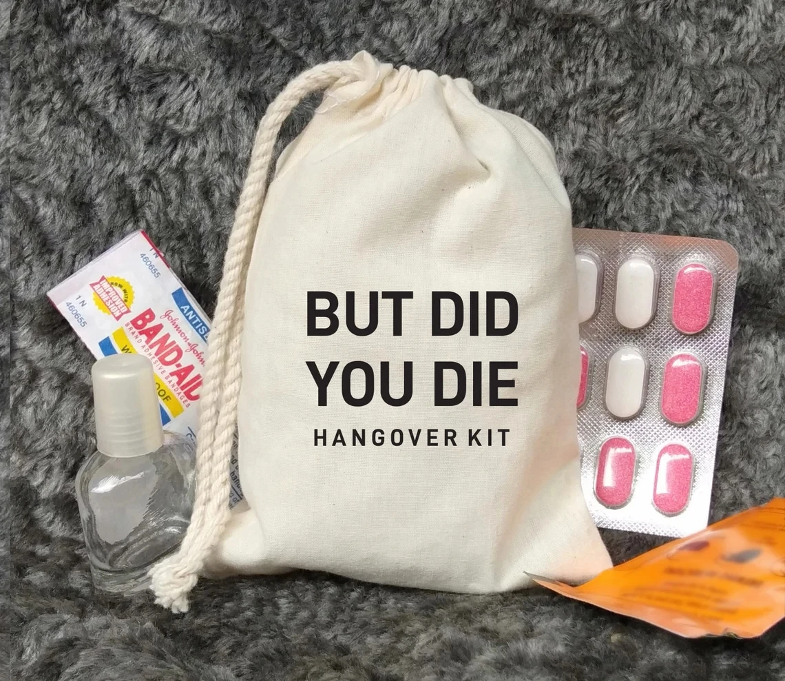 20 PCS But Did You Die Hangover Kit - Bachelorette Party Favors - Vegas Bachelorette Party - Hangover kit - Las Vegas Hangover S