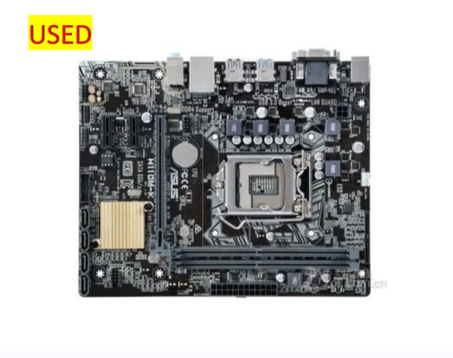 

ASUS H110M-K LGA 1151 DDR4 USB2.0 USB3.0 Desktop Motherboard Micro ATX Used