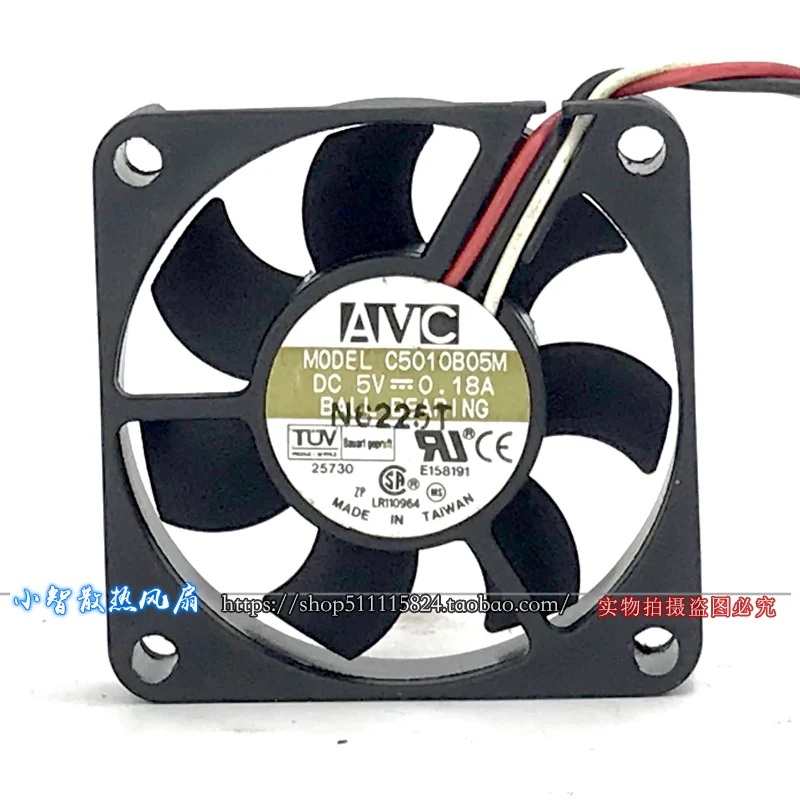 ORIGINAL C5010B05M 5V 0.18A 5010 50*50*10mm KIPAS PENDINGIN BARU RADIATOR