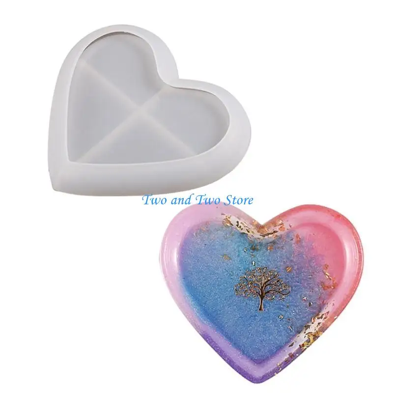 HX6F Molds Cup Pad Molds Epoxy Resin Molds Multi-shapes Silicone Material for DIY Hand-Making Resin Artworks