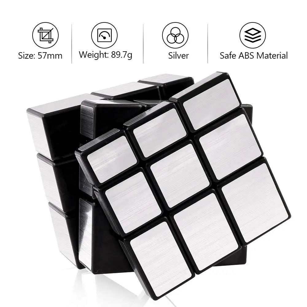 SENGSO miroir Cube magique 3x3 doré argent Cube magique différentes formes Cube Profession Puzzle haute qualité jouets pour enfants