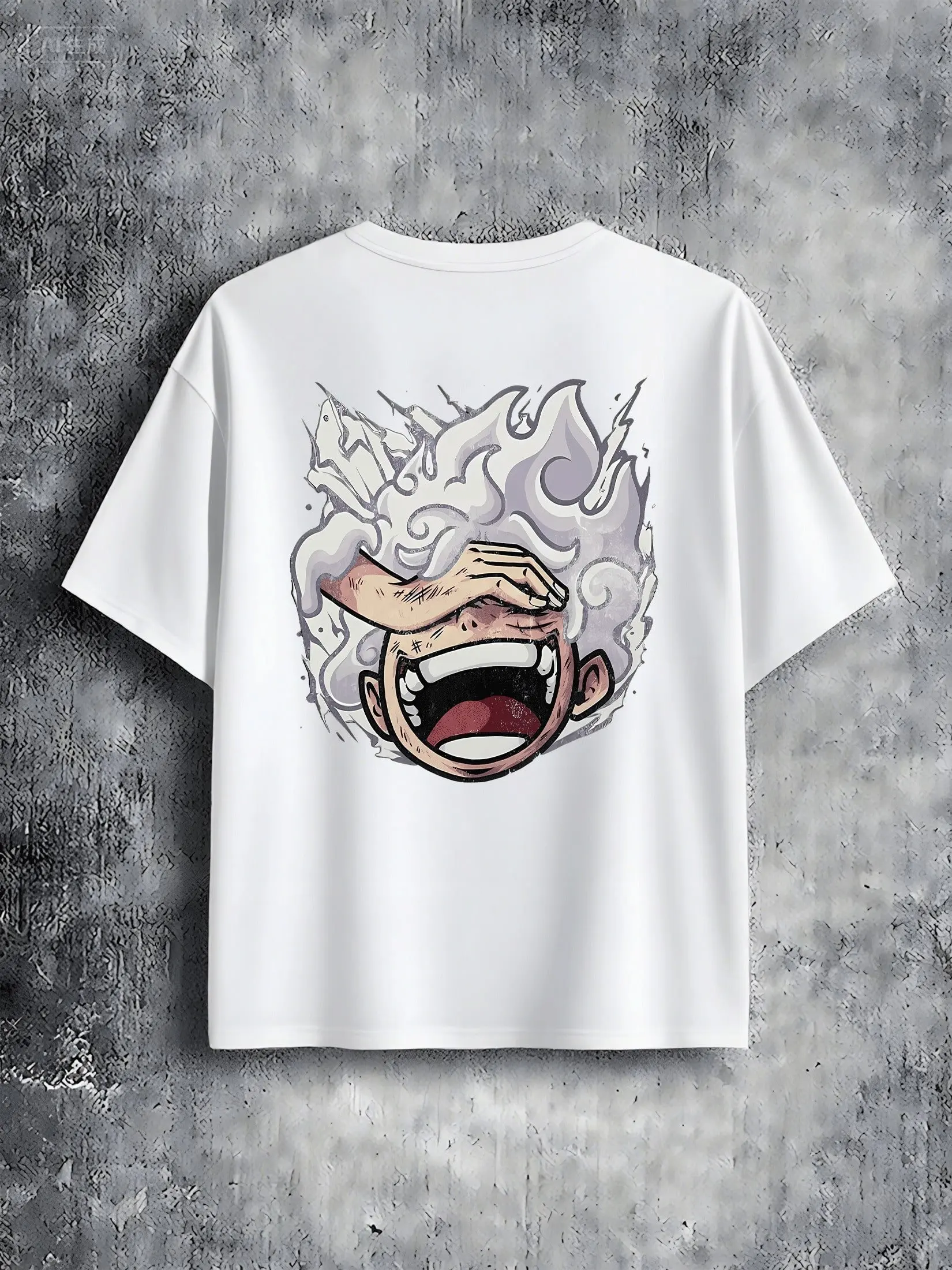 Camisas de hombre de Anime de una pieza luffy, camiseta gráfica de doble cara de gran tamaño, camiseta informal de verano Y2k de manga corta para mujer, Tops de calle