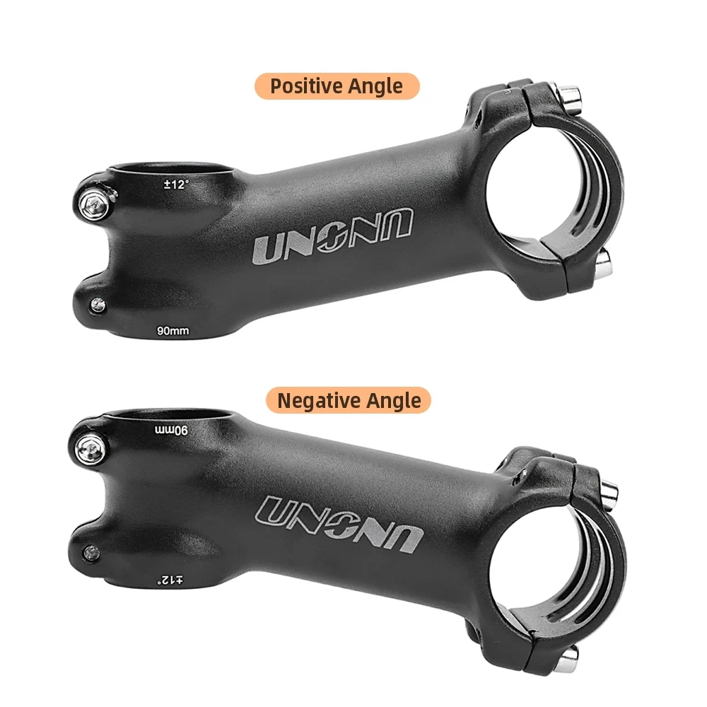 UNO MTB Stem 12 Degree 60/70/80/90/100/110MM Bicycle Handlebar Stem 31.8MM Road Mountain Gravel Stem Power Parts Riser