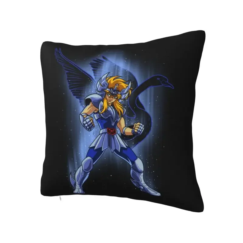 Pillowcase Saint Seiya oral aliers of the Zodiac, Modern Decoration Hyoge of Cignus, Heart for Sofa, Square