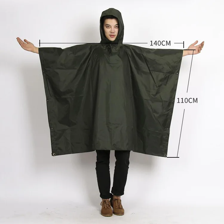 Man Military Impermeable Zipper Camo Raincoat Waterproof Rain Coat Men Raincoat Women Awning The Rain Motorcycle Rain Poncho