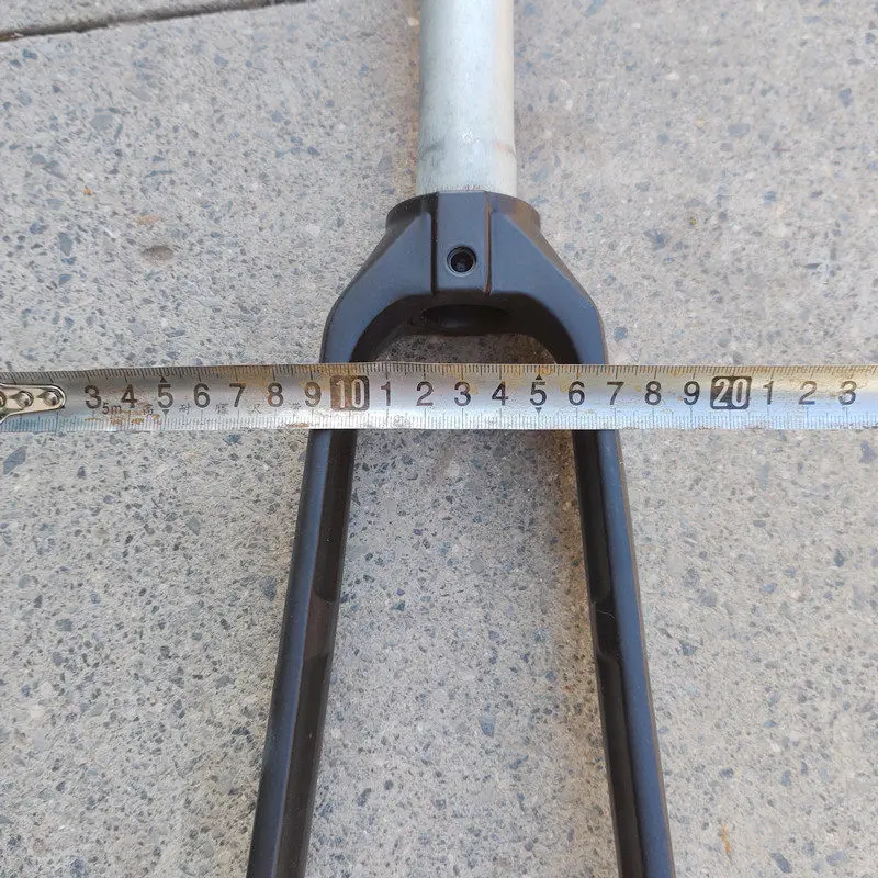 20 Zoll Scheibenbremsen-Vorderradgabel aus Aluminiumlegierung, starre Gabel, 406 Faltrad, Lithium-betriebene Fahrradgabel, zahnlos, 28,6 mm, 100 mm Gabel – Detail 14