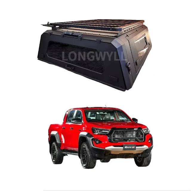 

Durable Aluminum Hardtop Canopy for Hilux Revo Customized Pickup Truck Topper with Roof Rack