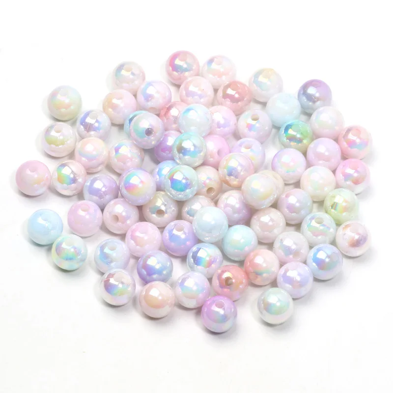 6/8/10/12/14/16mm Imitation Natural Pearls ABS Beads Acrylic Spacer Beads For Jewelry Making Diy Bracelet Necklace Accessories