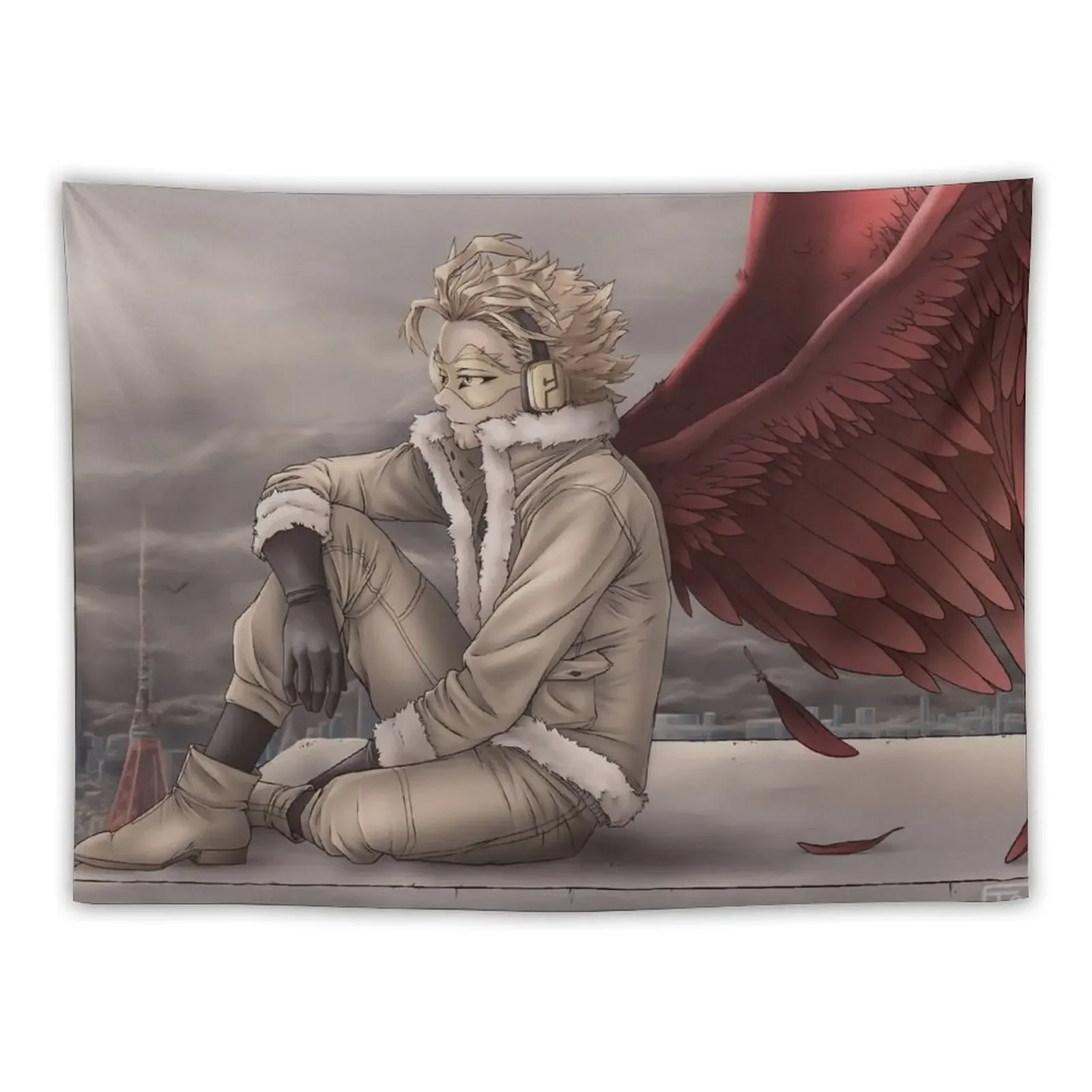 Rooftop Hawks Tapestry Room Ornaments Room Decor Aesthetic Room Decoration Aesthetic Aesthetic Decoration Tapestry