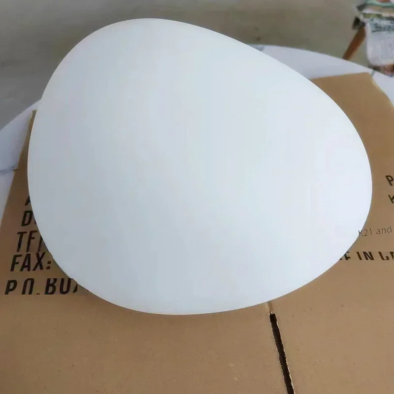 

Shape White Single Minimalist Cobblestone Chandelier above the Dining Table, Bedroom Study Stairwell, Decorative Luminous Body