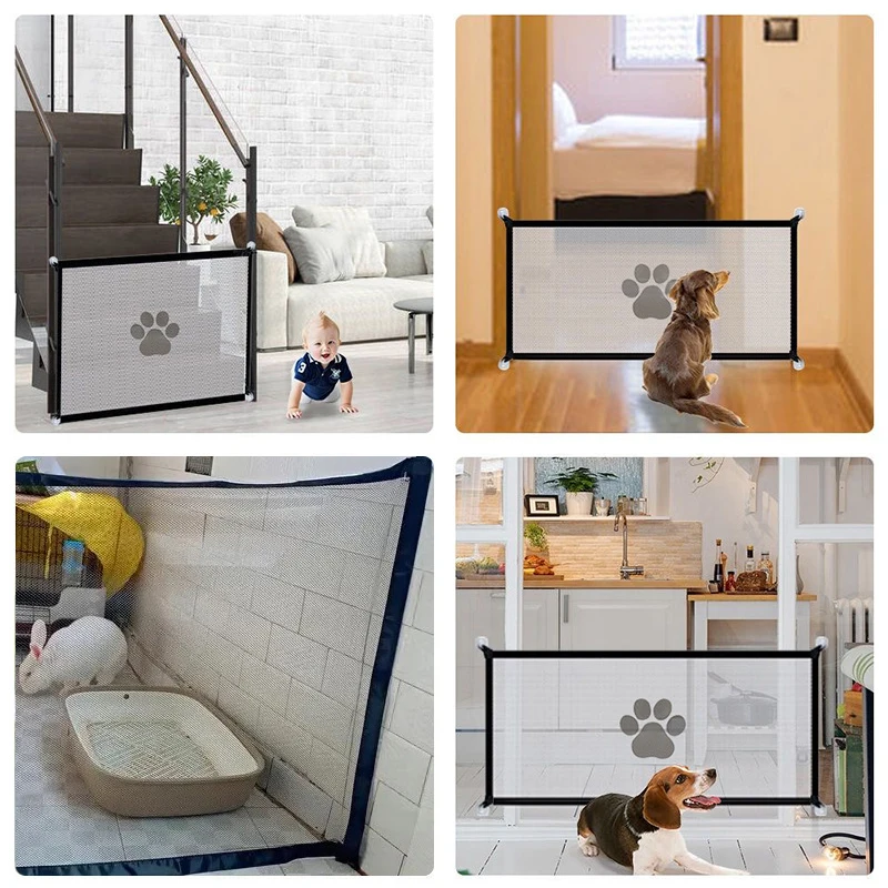 Folding Mesh Pet Playpen Fence 6