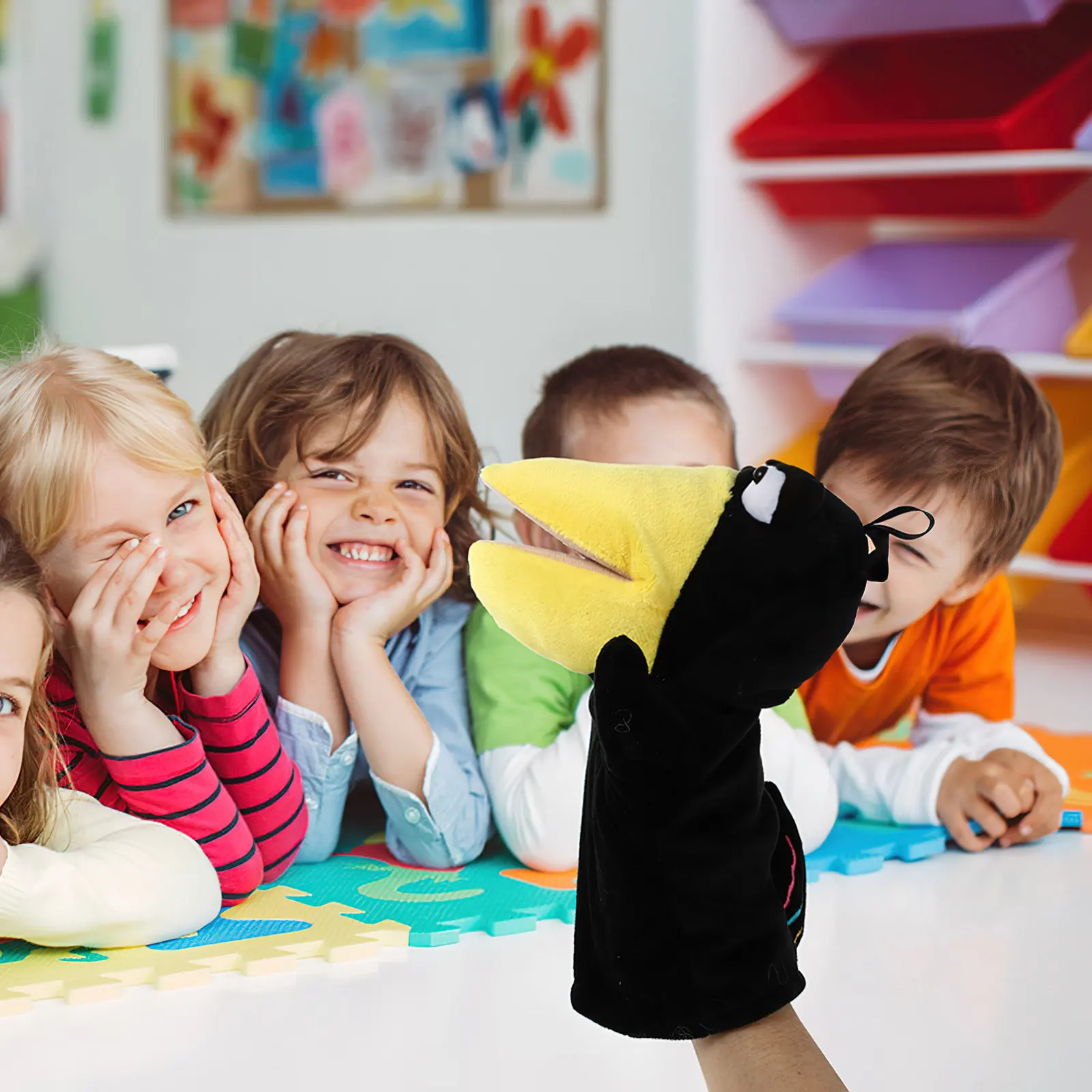 

2 шт. Забавные куклы-животные для детей 1-4 лет, высококачественные, удобные в использовании, способствуют развитию речи и социальных навыков