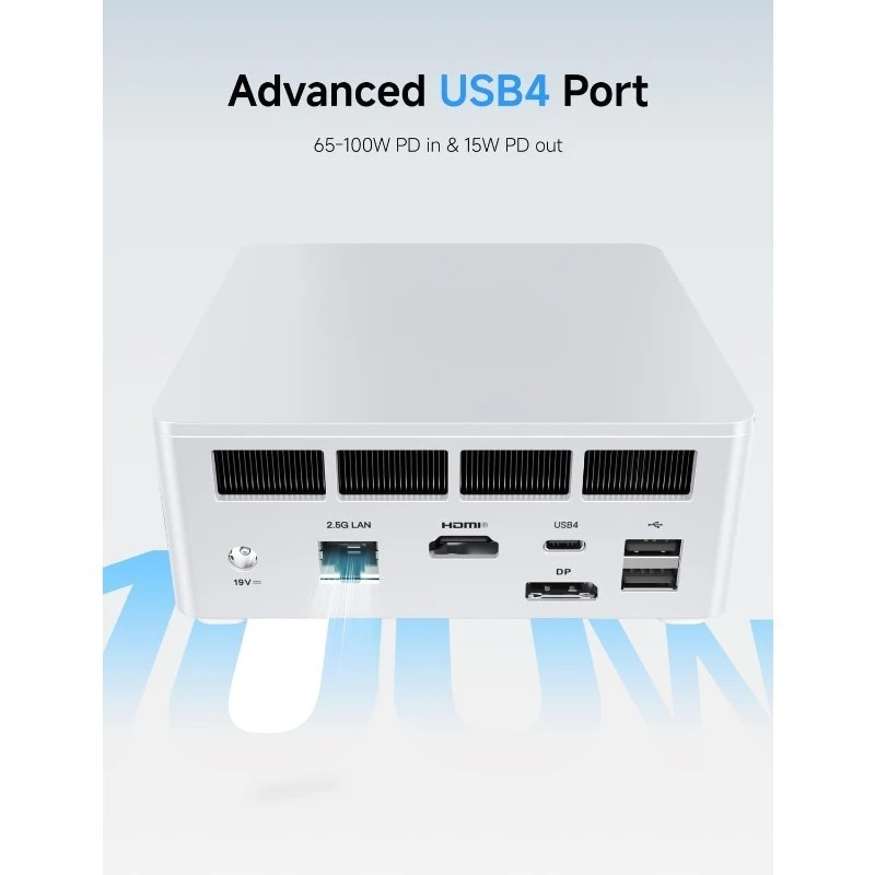 كمبيوتر ميني UM750L Slim 5 7545U 16GB RAM 1 تيرابايت SSD كمبيوتر مكتبي، HDMI | DP | مخرجات فيديو USB4، منفذ LAN 2.5G، WiFi #4