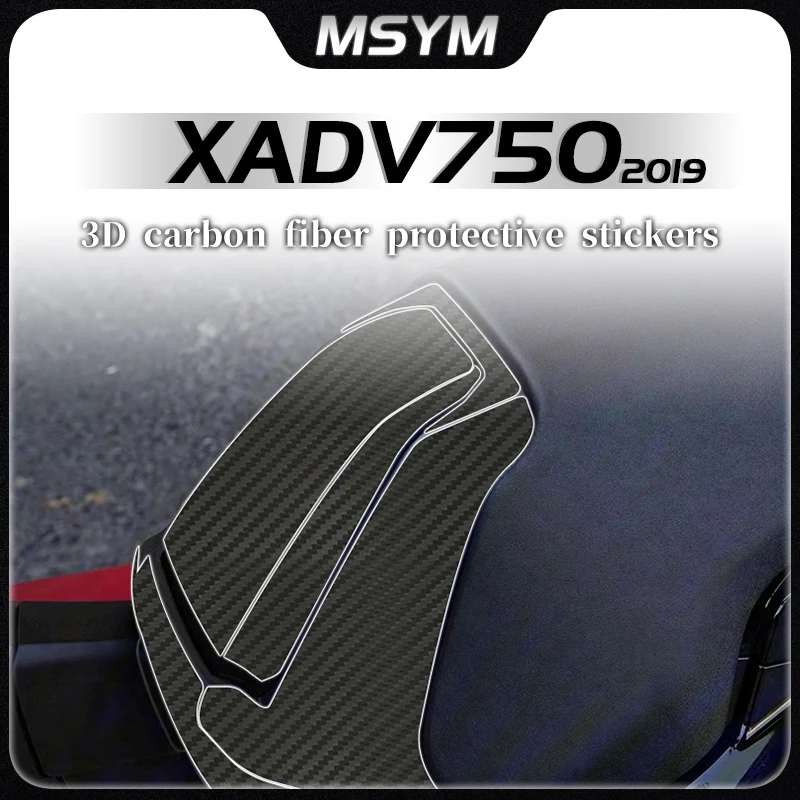 

For HONDA XADV-750 XADV750 2019 3D Carbon fiber fuel tank sticker body protection film waterproof sticker film accessories