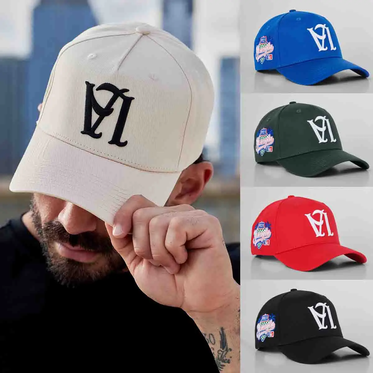 Youngla Baseball Cap Unisex Casual Gym Sports Baseball Cap Embroidery Design Reversed Hats Outdoor Camping Fishing Duckbill Cap