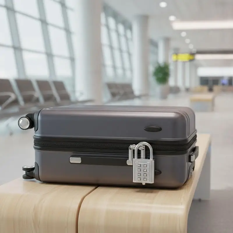 Metal Color Key Password Padlock Blind Mechanical Password Lock Gym Lock Luggage Bag Backpack Padlock
