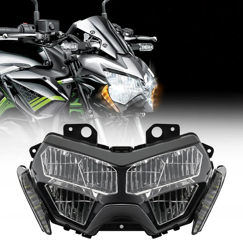 

Для 2020 2021 2022 2023 Kawasaki Z900 мотоциклетная светодиодная передняя фара в сборе Z 900 ZR900 аксессуар для головного света