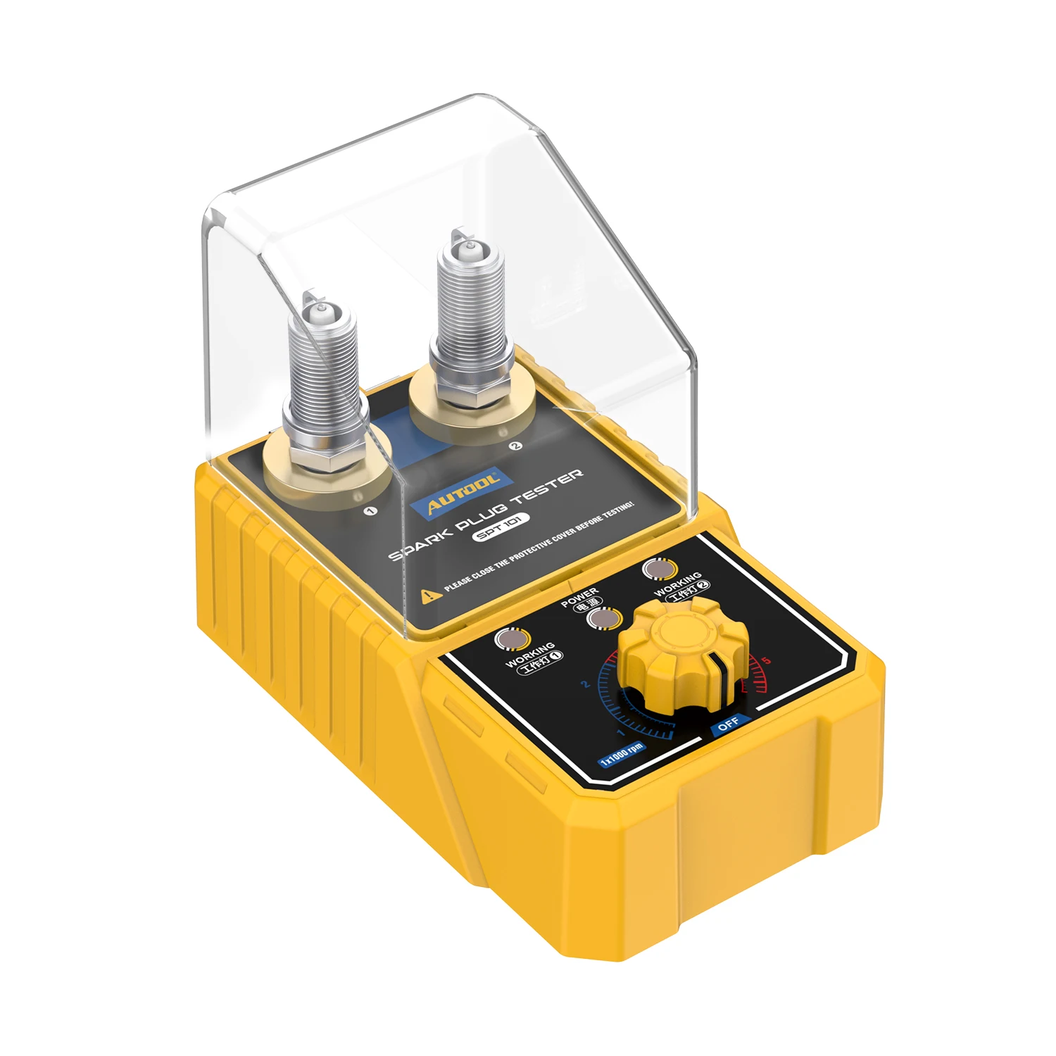 Autool spt101 Auto Zündkerzen tester 12V Fahrzeug werkzeug mit automatisch einstellbarem Doppel loch detektor Zündkerzen analysator 110V/220V – Detail 9