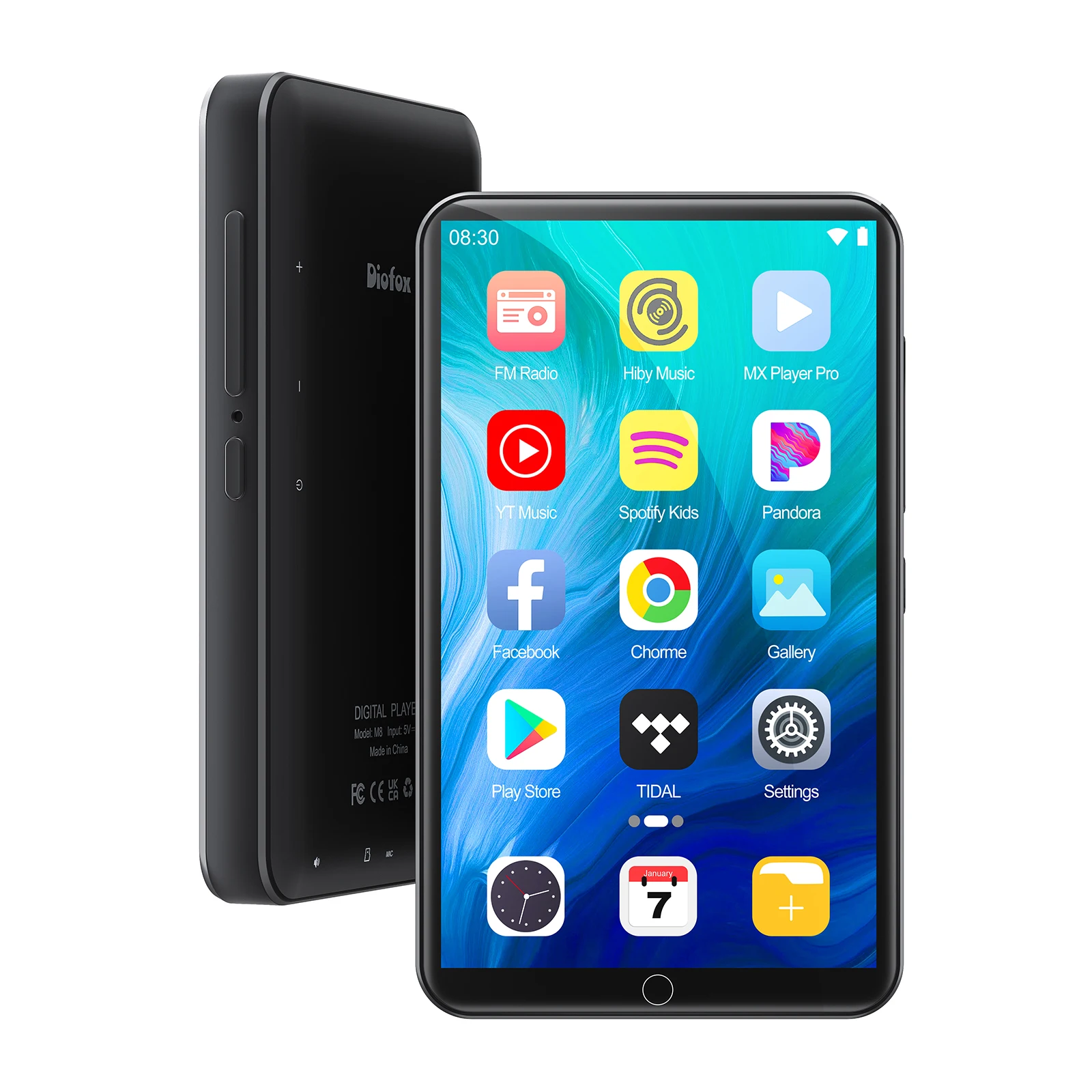 

80G HiFi MP3 MP4-плеер Bluetooth WiFi FM-радио — музыкальный медиаплеер в стиле Walkman без потерь с поддержкой TF-карты для энтузиастов аудио