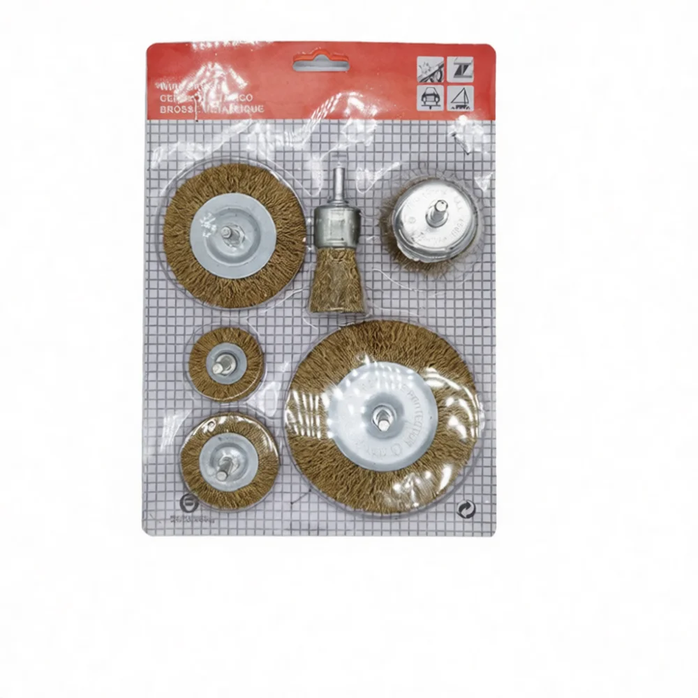 Angle Grinder Wire Brush Wheel - ชุดแปรงลวดเหล็กสำหรับเครื่องเจียรไฟฟ้า ดอกสว่าน อุปกรณ์ทำความสะอาดเครื่องเจียร เครื่องมือขัดสนิม