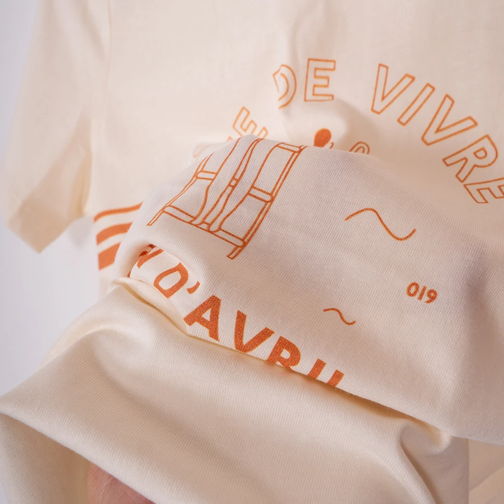 روان 5C149 السباحة فتاة رسالة الجرافيك طباعة المرأة تي شيرت الصيف قصيرة الأكمام سيدة البلوز الكلاسيكية عادية خمر فام #6