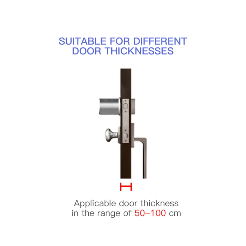 Wehere M521 Tuya Smart Door Lock TTlock Fingerprint Cylinder Bluetooth for Door 50-100mm Thickess Support Smartlife