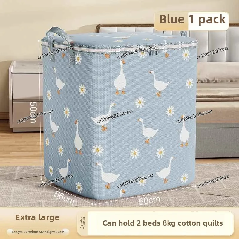 Bolsa de almacenamiento de edredón para ropa, bolsa de embalaje móvil de gran capacidad, bolsa organizadora de equipaje para edredón, artefacto impermeable y a prueba de humedad