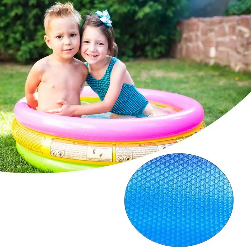 Solar Pool Cover Round Pool Insulation Bubble Film Swimming Pool Thermal Insulation Pool Cover For 4 5 6 8 10 12 15Ft Diameter