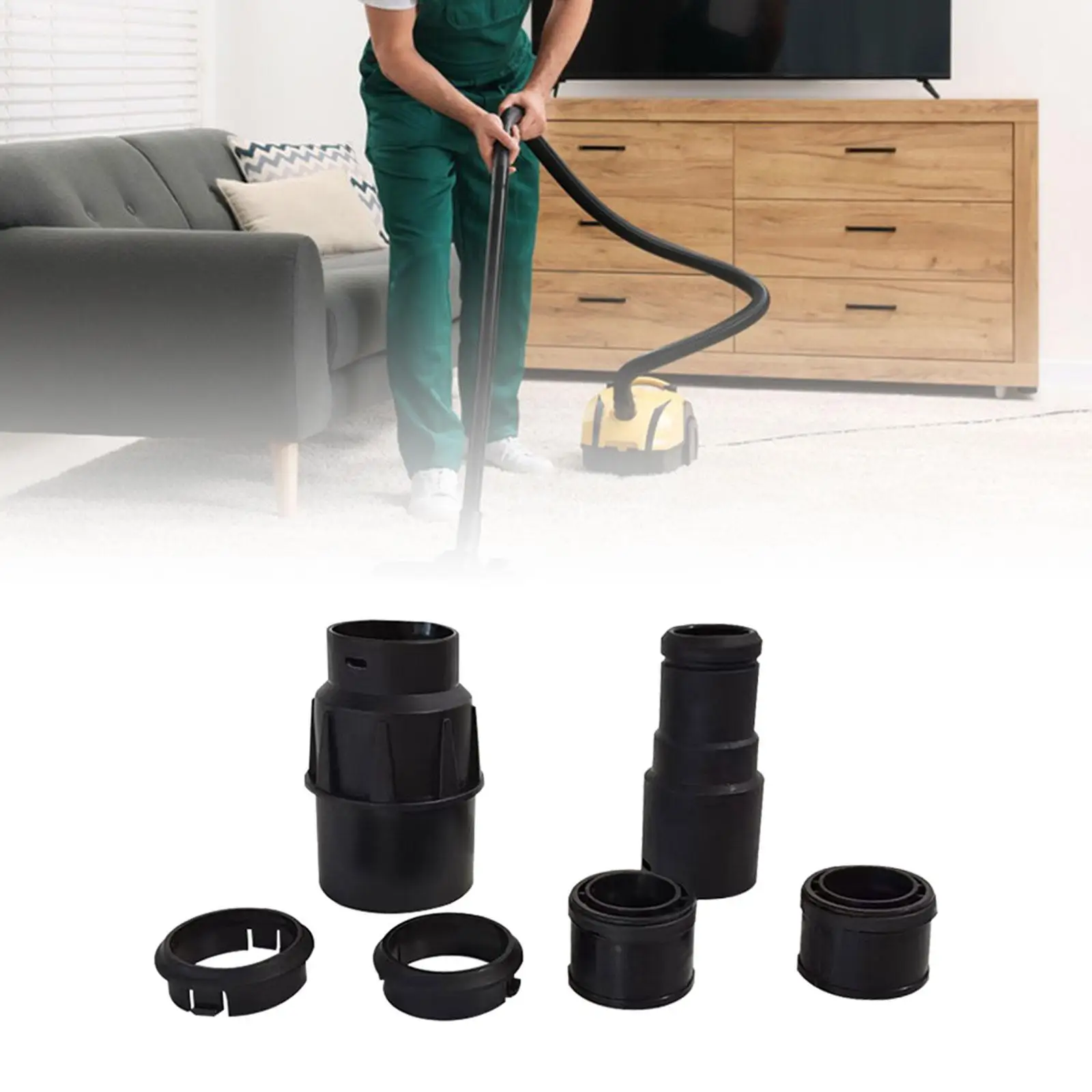 

Collection Hose Connector Hose Clips, Vacuum Tube Adapter, Hose Fittings for Sander Grinder