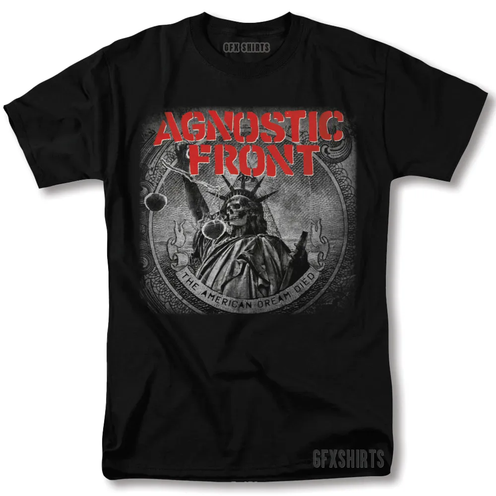Agnostic Front Shirt Punk Rock Concert Tour Merch Vntg Design TShirt