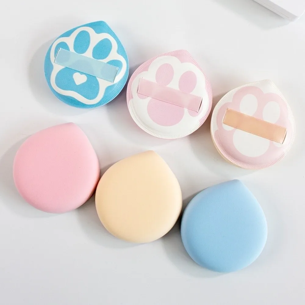 Cute Powder Sponge Puffs Foundation Cream Cushion Puff Cat Claws Shape Makeup Sponge Air Cushion Beauty Cosmetics Tool Portable