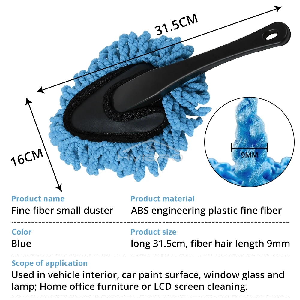 Car Dust Removal Small Duster Wipe Car Soft Brush Cleaning Mini Bristle Brush Dust Removal Nanofiber Car Interior Cleaning Mop view 6