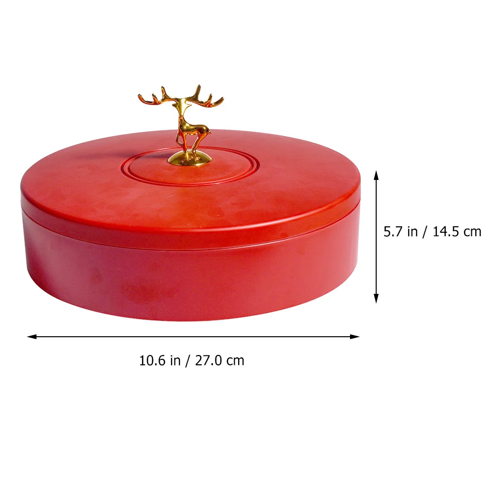 

Stylish Lid Snacks Box Appetizer Tray Divided Plate for Fruits Vegetables Cheese Ideal for Parties and Guests