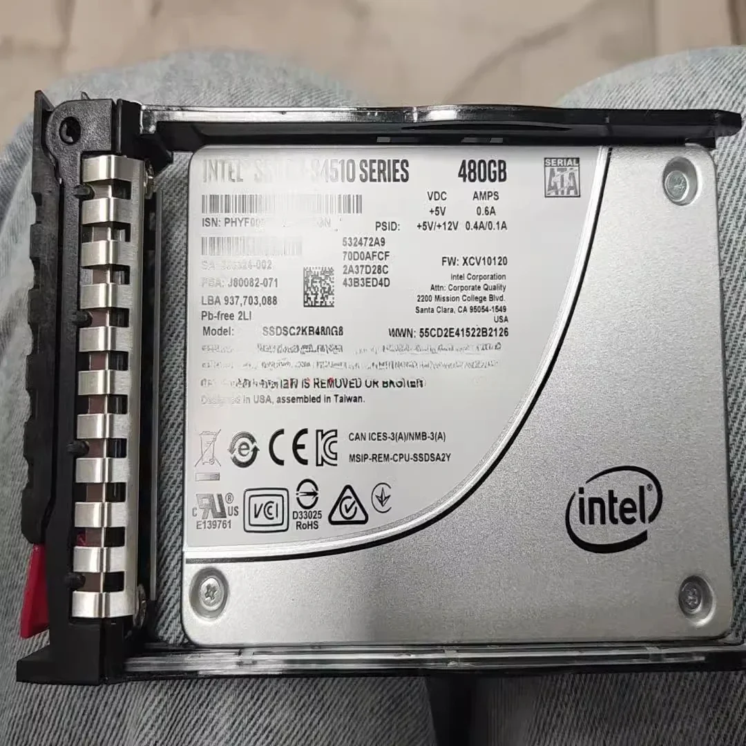 Intel SSD d3-s4510シリーズ480g