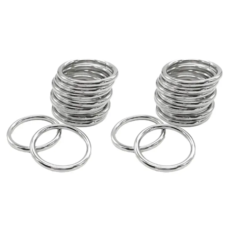 Anillos de Macramé de Metal de 2 Pulgadas para Colgantes de Plantas de Macramé, Kit de Macramé, Paquete de 20 Anillos de Metal en Forma de O para Manualidades de Macramé-AT30