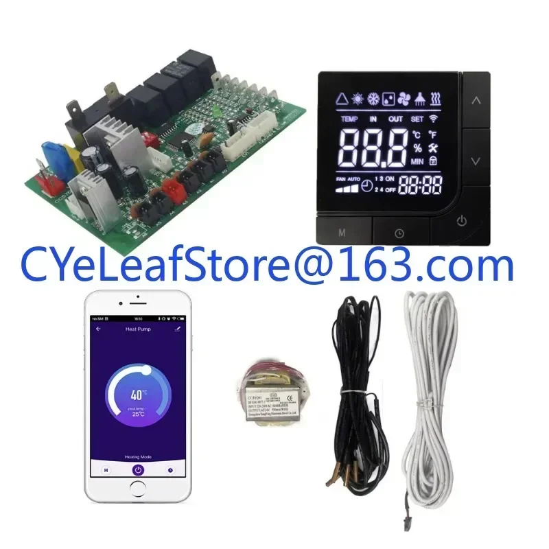 PCBA Air Source Water Source Water Heater Heat Pump Controller Control Board Wifi Tuya Heat Pump CC570N