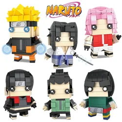 NARUTO Building Block Assembled Toys Uzumaki Sasuke Sakura Shikamaru Anime Figure Decorative Ornamen Bricks Kids Puzzle Gift