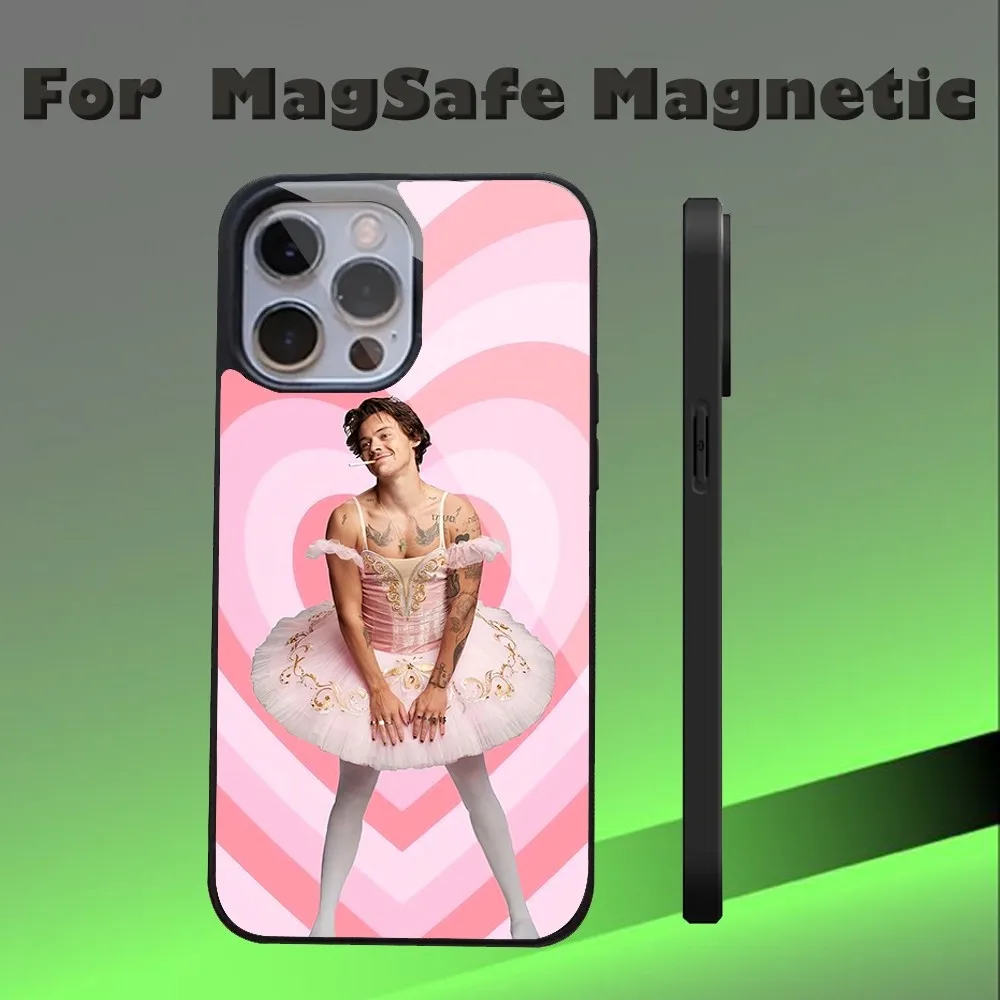 Singer H-harry S- Styles Phone Case For IPhone 16 15 14 13 Pro Max 11 12 Mini Alex Mirror For Magsafe Wireless Charging Cover