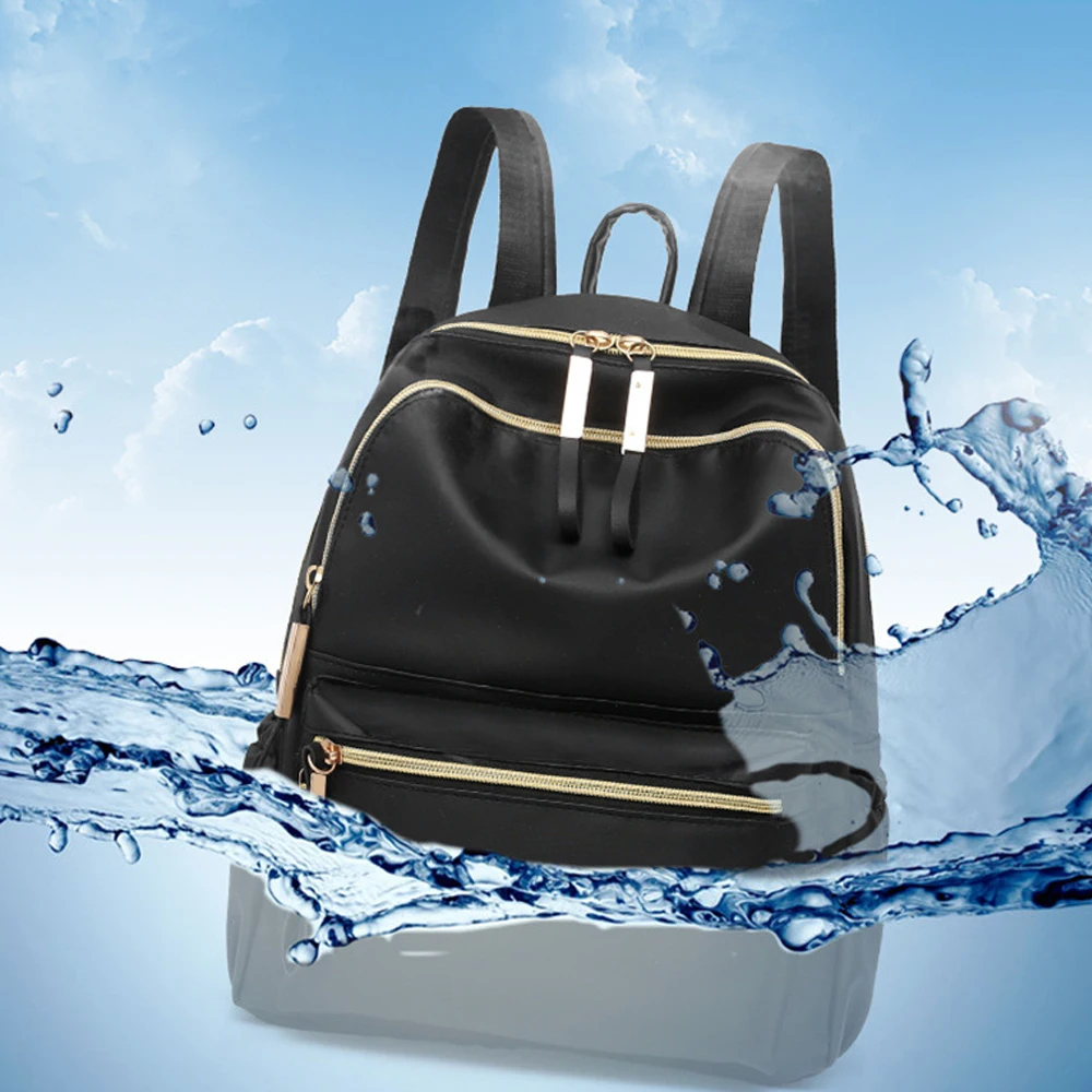 Casual Oxford Backpack Women Waterproof Nylon School Bags for Teenage Solid Color mochila escolar женский рюкзак