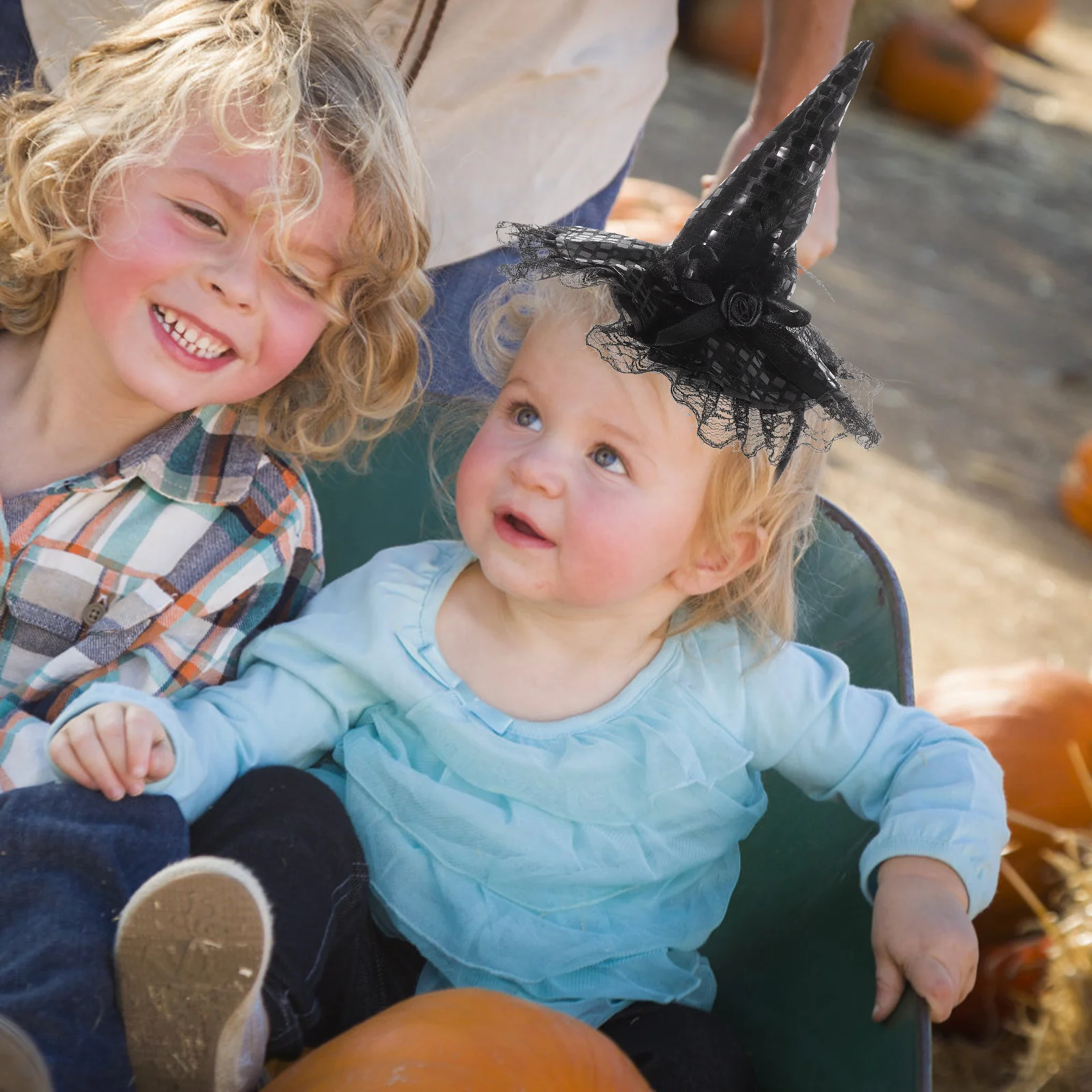 

Halloween Witch Hat Headband Black Small Witch Costume Party Hair Accessories Halloween Hairpiece Headband